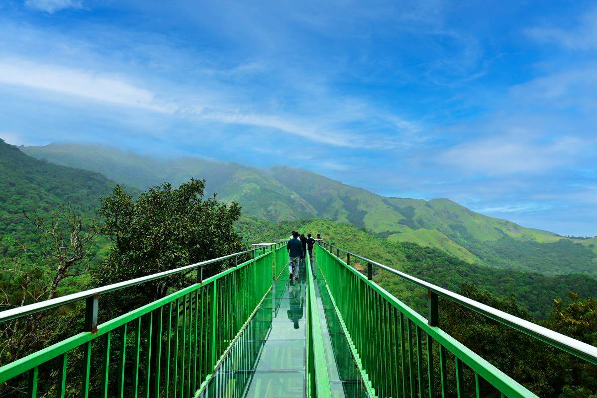 Wayanad Glass Bridge — a thrilling attraction with valley views, included in our sightseeing taxi tours